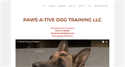 Desktop Screenshot of pawsativedogtraining.com